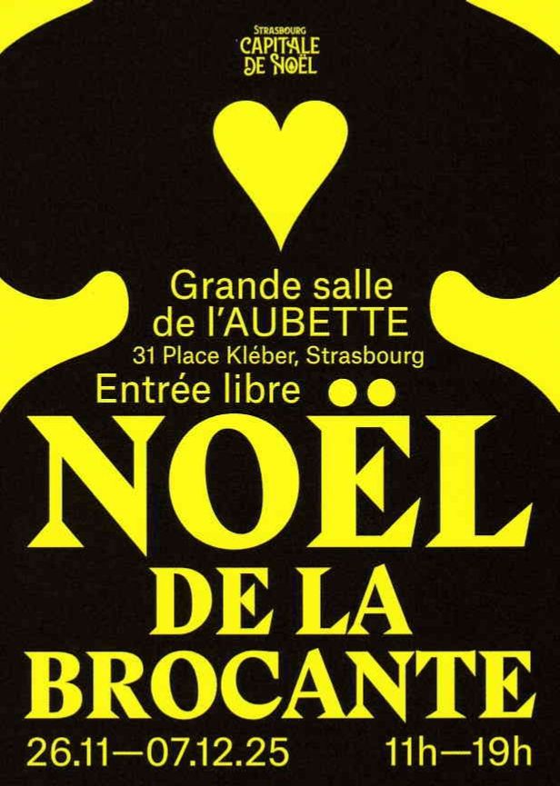 Flyer Noël de la brocante à strasbourg