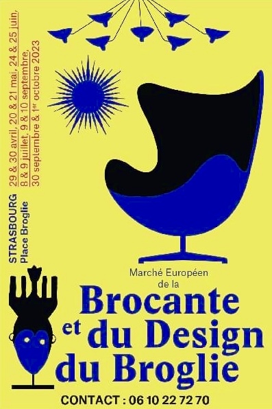 Flyer Marché Européen de la Brocante et du Design du Broglie